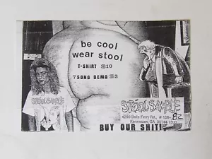 Stool Sample: Rare A5 Punk T Shirt/EP Flyer - Picture 1 of 3