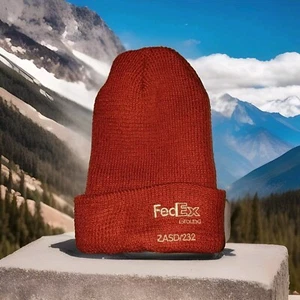 FedEx Beenie Mütze, burnt orange, neu ohne Etikett - Bild 1 von 2