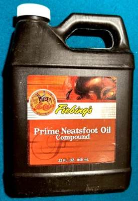 Fiebing's Prime Neatsfoot Oil Compound 32 oz Drum USA Made - Image 1 of 4