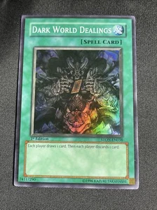 Yu-Gi-Oh! Dark World Dealings STON-EN038 1st Edition Super Rare MP CLean - Picture 1 of 6