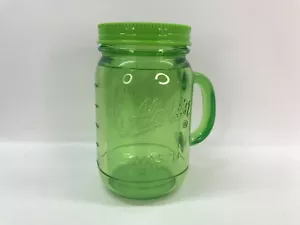 Aladdin Einmachglas 20oz limettengrün mit grünem Deckel kein Strohhalm - Bild 1 von 6
