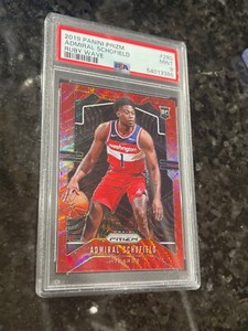 2019-20 Prizm Rookie Ruby Wave Admiral Schofield #280 Rookie RC Wizards Psa 9🔥