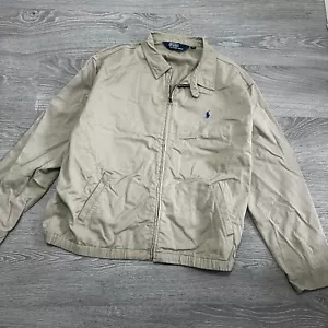 POLO RALPH LAUREN beige Herren Bomber Baumwolle Windbreaker HARRINGTON Jacke XXL XL - Bild 1 von 7