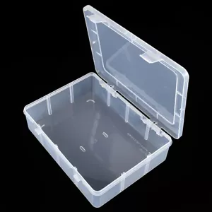 1pcs PP Clear Box Plastic Ideal A5 Paper Card Storage File Parts Box With Lid - Picture 1 of 5
