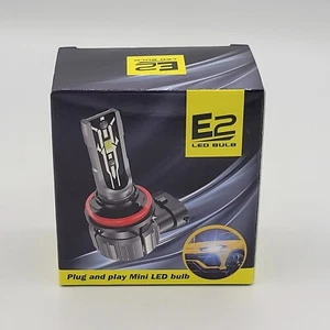 2 Piece E2 Plug And Play Mini LED Headlight Bulb H11 6000K Pair - Bild 1 von 4