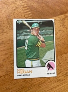DCC: 1973 Topps #382 Mike Hegan Oakland Athletics quasi nuovo-MT+ (OC) - Foto 1 di 2