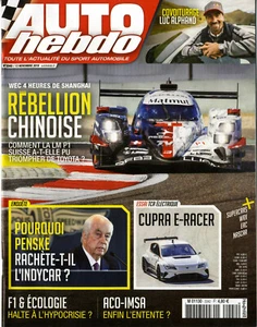 AUTO HEBDO n°2242 13/11/2019 WEC 4h SHANGHAI LUC ALPHAND CUPRA E-RACER - Picture 1 of 1