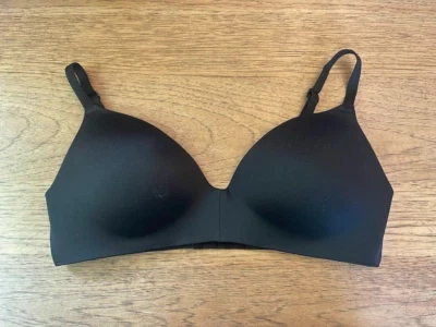 PINK Victoria's Secret Black Script 38B Wear Everywhere Wireless Push Up Bra - Image 1 of 2