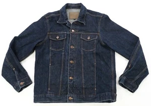 Seltene FREENOTE TUCH CO. Rinsed Selvedge Denim Jeansjacke Dark Indigo Blau XL - Bild 1 von 7