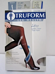 TRUFORM LEG HEALTH LITES MEDIAS TRANSPARENTES HASTA EL MUSLO Talla Pequeña Beige 15-20 mmhg - Imagen 1 de 2