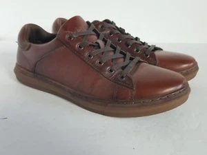 Azkbird Brown Leather Oxfords Sneakers Men's Size 10 - Picture 1 of 15