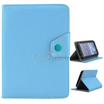 适用于通用 Android 平板电脑 7" 8" 9" 10" 10.1" 可调皮革外壳 保护套 — 第 1/4 张图片