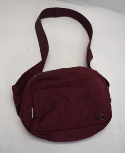 Lululemon Burgundy Fanny Pack Everywhere Belt Bag Across Body Bag 9" x 6" READ - Picture 1 of 11