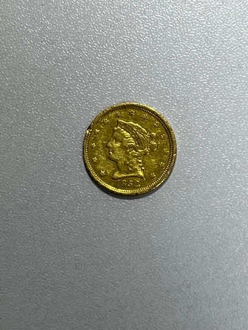 1852 $2-1/2 Dollar Liberty Head United States Gold Coin Cover