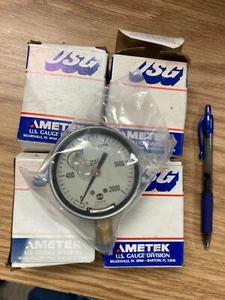Ametek US Stärke 2000 Psi Glycerin flüssig gefüllt Edelstahl Messgerät 1/2" NPT - Bild 1 von 2
