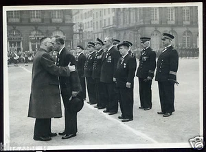 Nancy . Armée . Marine Française . remise de décorations . photo de 1950 - Picture 1 of 1