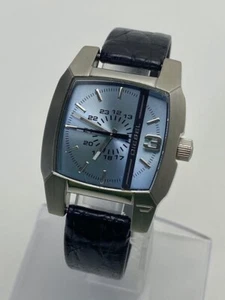 DIESEL DZ-1123 Wristwatch Authentic Works Unisex Silver Tested Japan Used F/S - Picture 1 of 8