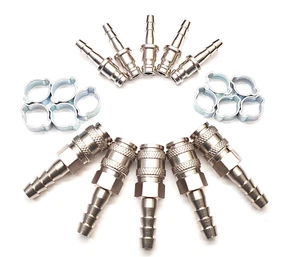 Rectus serie 21 ecualización Juego de 5 accesorios de microboro para carrete de manguera de poste alimentados con agua + clips O - Imagen 1 de 8