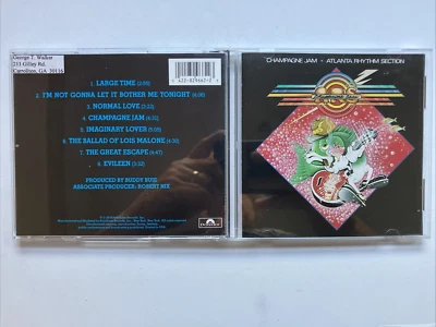 Champagne Jam by Atlanta Rhythm Section (CD, 1993) Like New Condition Foto 1 de 2