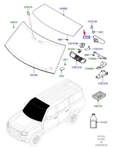 LAND ROVER DEFENDER L663 Interior Rear View Mirror LR140338 NEW GENUINE - Picture 1 of 2