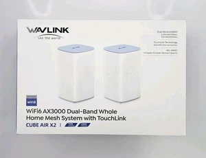 WAVLINK WiFi6 AX3000 Sistema Mesh Dual Band con Touchlink Cube Air X2 - Confezione da 2 - Foto 1 di 9