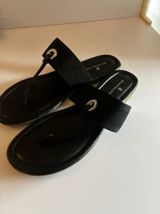 Sandalias planas Bandolino negras hechas en India 10M - Imagen 1 de 6