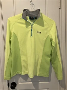 MOUNTAIN HARDWEAR Womens MICROGRID FLEECE 1/2 ZIP Midweight sz L Pullover OL4859 - Picture 1 of 6