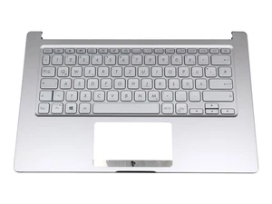 Clavier original Asus VivoBook P3401FA avec top case Allemagne (allemand) argent/argent - Photo 1/4