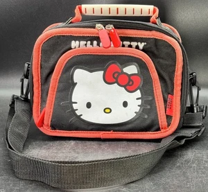 Sanrio Hello Kitty Nintendo DS Travel Carrying Case Gaming Black Pink Logo - Picture 1 of 17