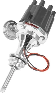 Mopar 273 / 318 / 340 / 360 Billet Distributor With Vacuum Advance / Black Cap / - Picture 1 of 1