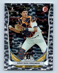 2014 Bowman Draft Picks & Prospects Grayson Greiner Silver Ice Detroit Tigers - Picture 1 of 2
