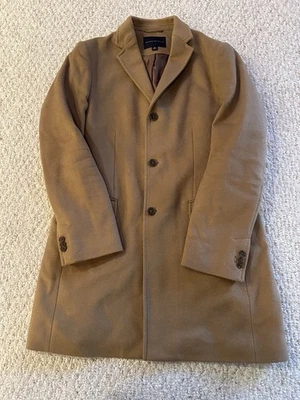 Abrigo para hombre Banana Republic mezcla de lana marrón cálido talla mediana  Foto 1 de 4