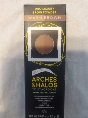 Duo Luxury Brow Powder - Warm Brown by Arches and Halos Women - 0.088 oz Eyebrow - Image 1 of 4