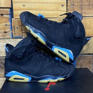 Nike Air Jordan 6 Retro UNC Para hombres Talla 8.5 OG VI 384664–006 Negro Azul Auténtico - Imagen 1 de 11