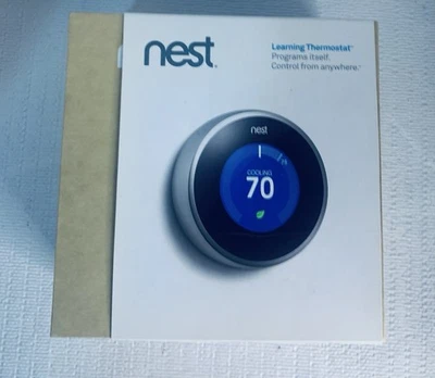 Google Nest Smart Thermostat Model 02A 2nd Gen Learning Programmable - Image 1 of 4