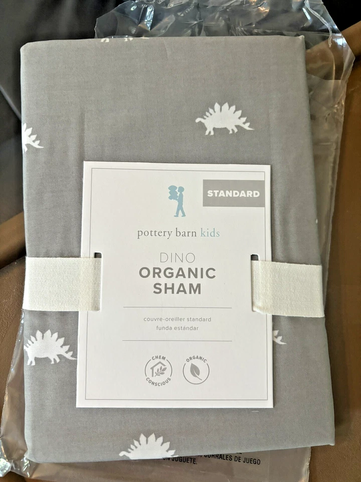 Disney pottery barn Pillow Sham dinosaur school boy Jurassic party star boy - - Image 1 of 4