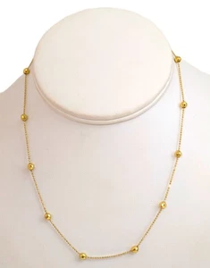 14K Gold Chain Necklace, 16" Long - Picture 1 of 4