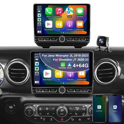 9" Touchscreen Wireless Carplay for 2018-2023 Jeep Wrangler, 2020-2023 Gladiator - Image 1 of 4