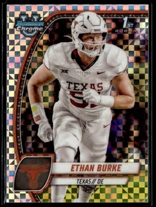 Bowman Chrome U Xfractor Ethan Burke RC 2024 Texas Longhorns 1st Bowman - Imagen 1 de 2