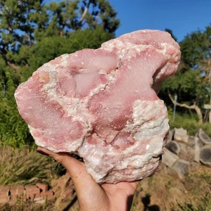 8 Pfund + roher rosa Opal Edelstein Qualität grober Bergstein Kristall 3950 Gramm | 8 Pfund 12 Unzen - Bild 1 von 10