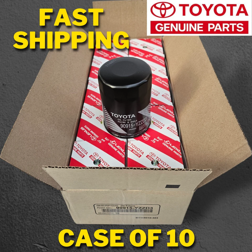 90915-YZZD3 x 10 Toyota Lexus TUNDRA TACOMA Oil Filters - Image 1 of 1