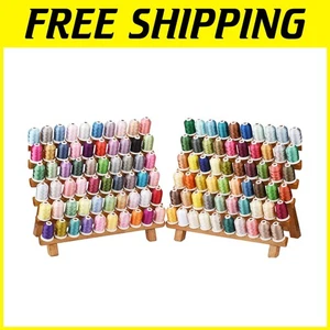Complete 120-Color Polyester Thread Set with Conversion Chart & Bobbins Included - Picture 1 of 9