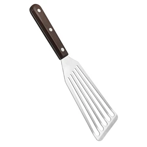 Küchenutensilien Spatel zum Kochen Grillen Breit Edelstahl - Bild 1 von 12
