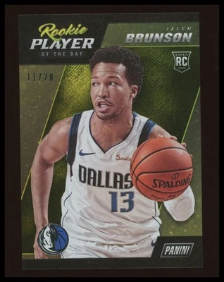 Jalen Brunson 2018 Panini Player of the Day #R20 Rookies Rapture #/20 RC SP - Image 1 of 2