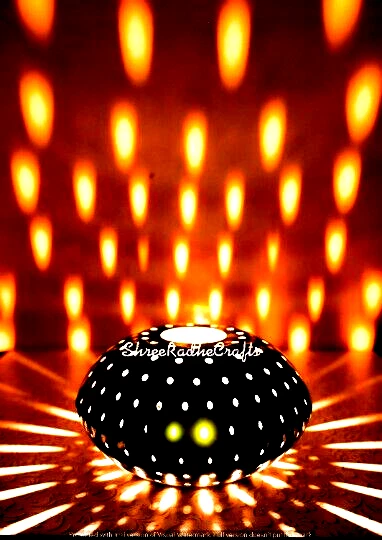 Abajur de mesa marroquino 12", abajures de assoalho de cabeceira de metal para decoração de casa - Imagem 1 de 4