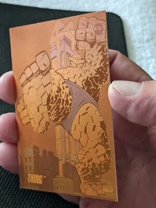 1992 Marvel III Thing Orange Hologram Card #H-2 Pack Fresh - Picture 1 of 7