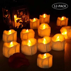 Amagic Flameless LED Tea Light Candles Battery Operated Wedding Xmas Party Decor - Picture 1 of 14