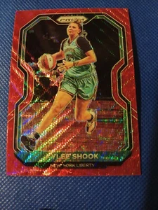 2021 KYLEE SHOOK PANINI PRIZM ROTE WAVE WNBA KARTE #66 NEW YORK NY LIBERTY - Bild 1 von 2