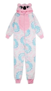 Jellifish Hooded Critter Blanket Sleeper - Super Soft Pink Koala- Size XL(14-16) - Picture 1 of 3