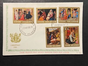 Cook Islands - 1966 Christmas SG194a-198a FDC - Picture 1 of 1